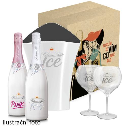 Dárkový set BOHEMIA SEKT ICE k vodě 